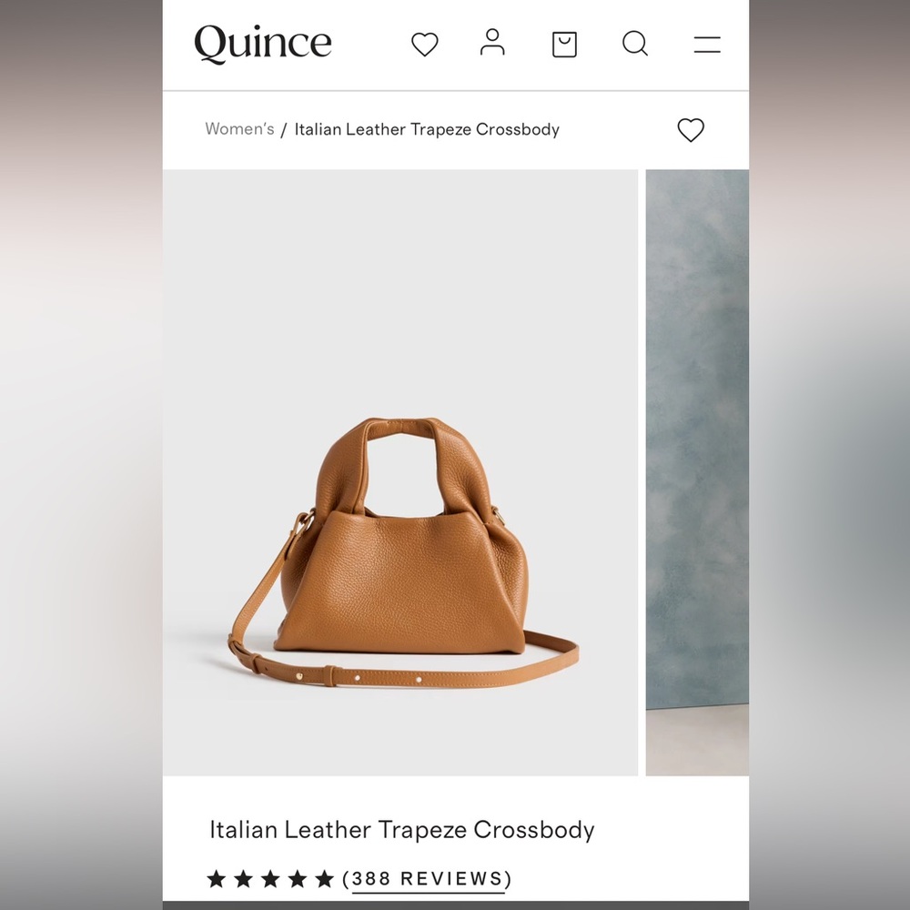 Quince Italian Leather Trapeze Crossbody